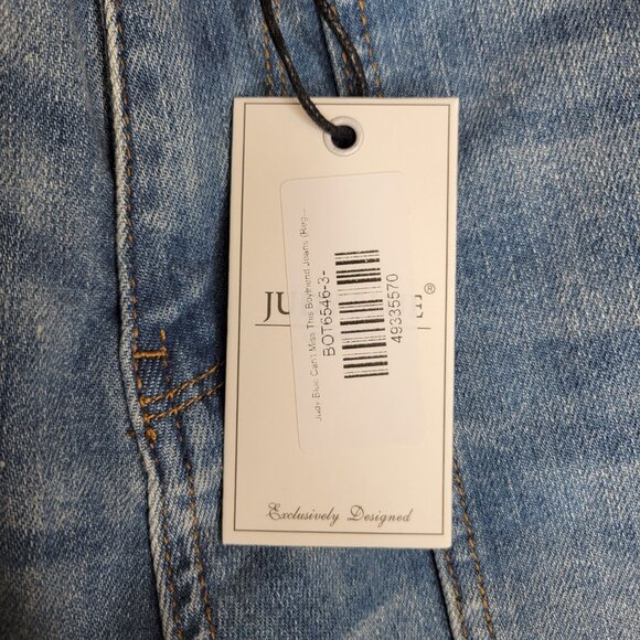 Judy Blue Women's Junior's Size 3 Jeans Boyfriend Fit High Waist Distressed - Picture 9 of 10